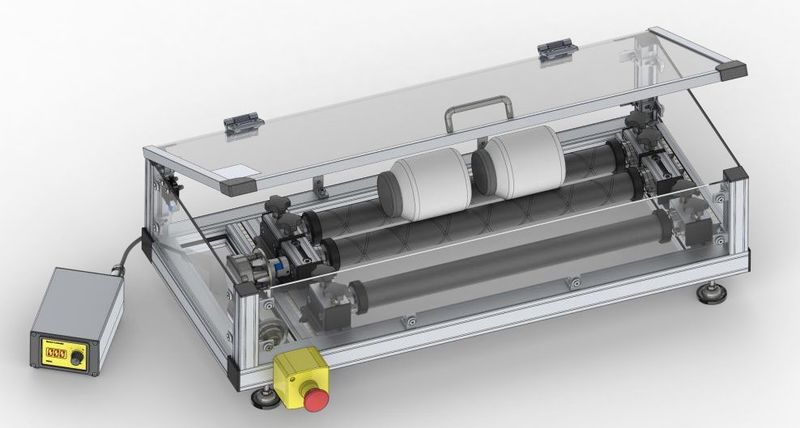 ball mill roller speed controller timer slurry dispersing powders aqueous organic SOFC SOEC