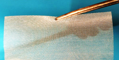 Platinum grid 1 mesh gauze gold SOFC PEM wet electrochemistry counter electrodes fuel cell wire fil platine pt or au toile tissu manufacturer fabricant supplier heraeus advent goodfellows AlfaAesar 2