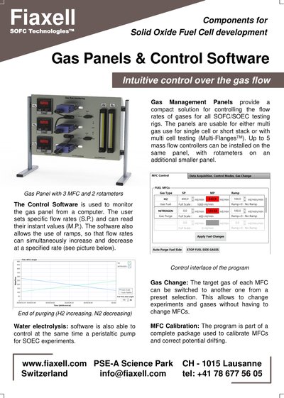 Gas panels and control software 2026 gas water management mfc mass flow controller readout box peristaltic gear pump valve rotameter for SOFC SOEC protonic PEM DMFC fuel cell high low temperature electrolysis co-electrolysis CO2 H2 O2 N2 Ar NH3 CO CH4 feeding injection steam reforming POX-liquid-fuel-injection setup-test-bench-rig